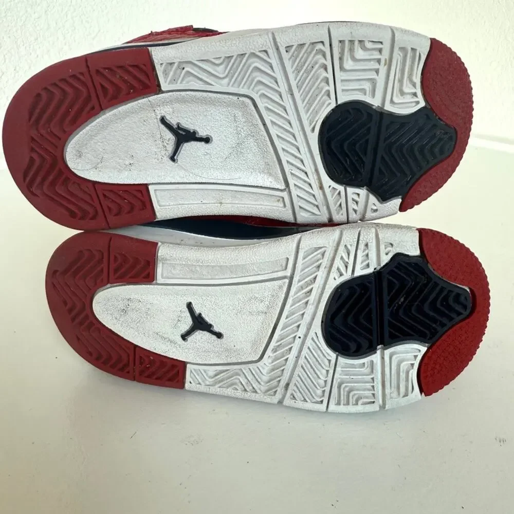 Nike Jordan 4 Retro SE PS Monsoon Red Youth Sneakers Size 7C Kidcore‎